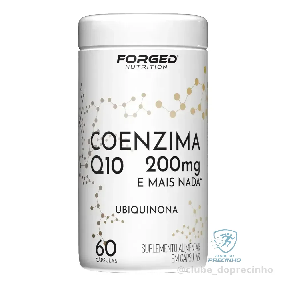 Coenzima Q10 200mg Pura Alta Concentração 60 Cápsulas - Forged Nutrition Sem Sabor