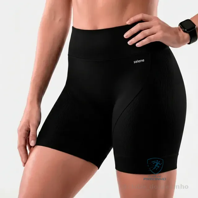 Short Selene Poliamida Zero Transparência Bermuda S/ Costura