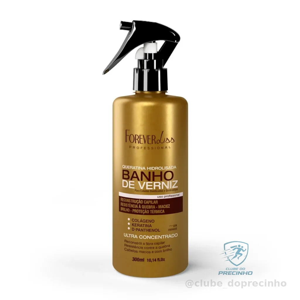 Queratina Hidrolisada Banho De Verniz Forever Liss 300ml Shopee