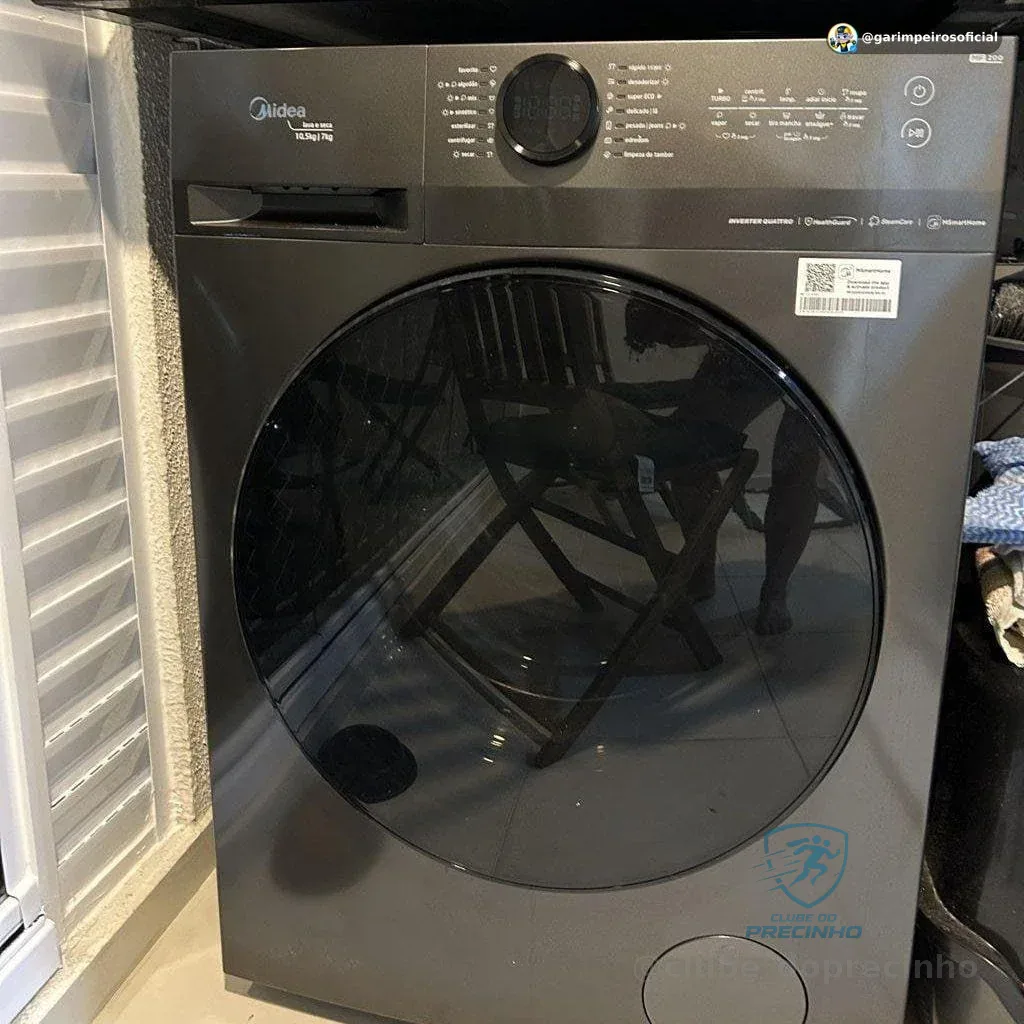 Lava e Seca 10,5kg Titanium Inverter Midea 127v
