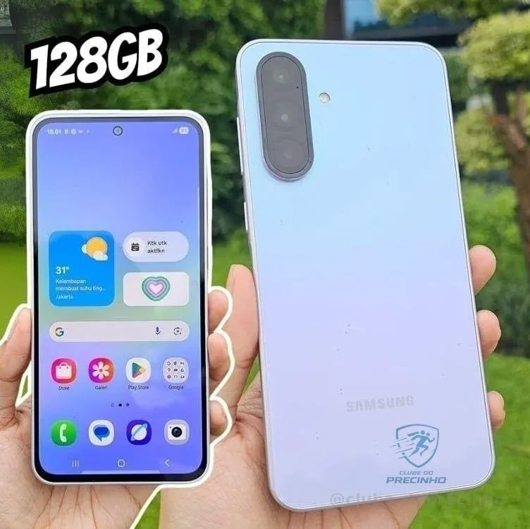 Smartphone Samsung Galaxy A36 5G 128GB 6GB RAM Câmera Tripla de até 50MP Selfie de 12MP IP67 Super AMOLED 6.7'' NFC Recursos AI Android e Segurança Snapdragon - Branco Mercado Livre