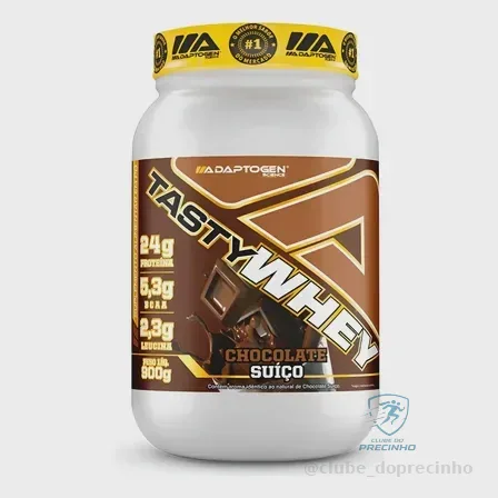 Suplemento Tasty Whey 3W Gourmet 900g - Chocolate Suíço Mercado Livre