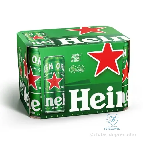 Heineken Cerveja Sleek Lata 350ml Pack 12 Unidades