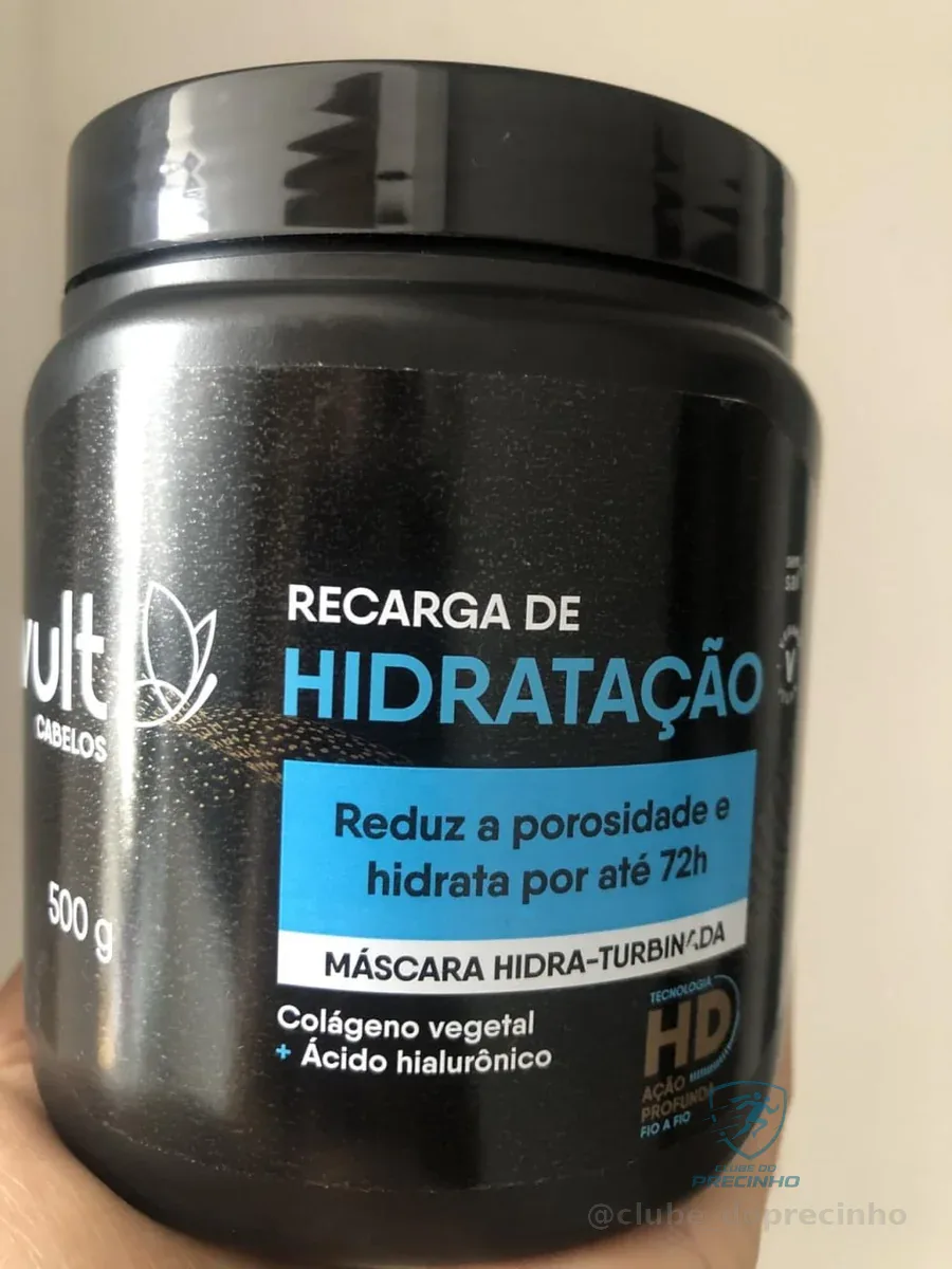VULT MÁSCARA CAPILAR RECARGA DE HIDRATAÇÃO 500g