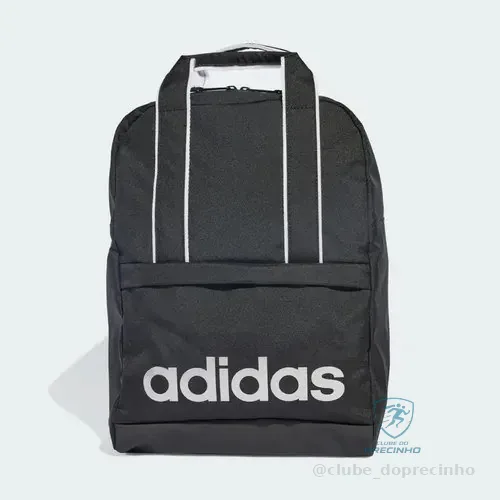 Mochila Training Linear Essentials adidas Preto/prata Metálico Liso