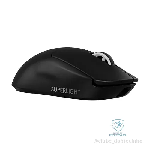 Mouse Gamer Sem Fio Logitech G PRO X SUPERLIGHT 2 com Tecnologia LIGHTSPEED, Ultraleve, Switch LIGHTFORCE, Sensor HERO 2 com 44K DPI, 5 botões programáveis e Bateria Recarregável - Preto