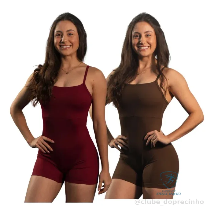 Kit 2 Macaquinho Fitness Poli Mercado Livre