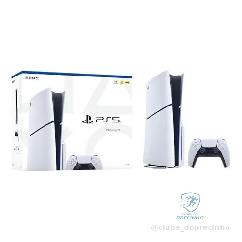 PlayStation 5 Slim Disk 1TB 1 Controle Branco Sony