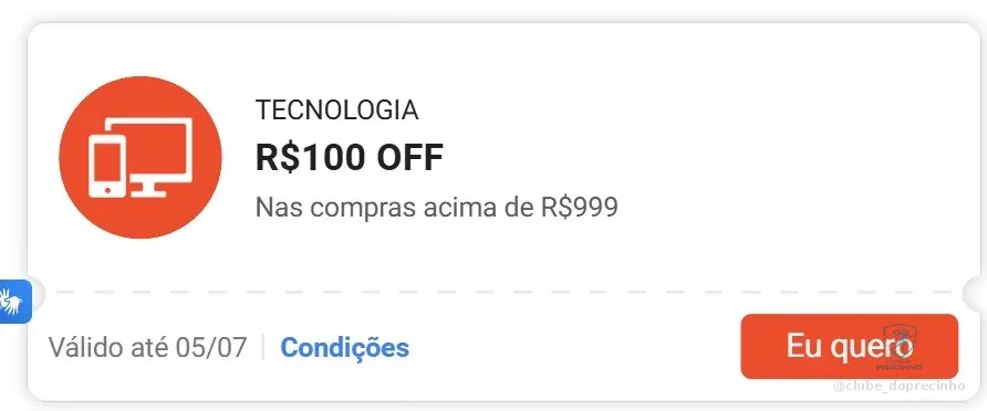 Cupom Shopee Tecnologia