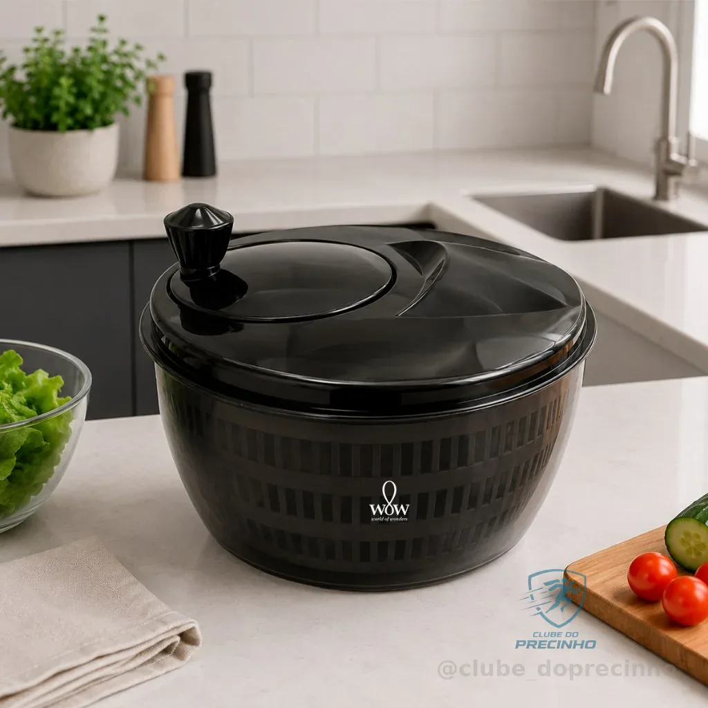 Centrífuga De Salada Secador Verduras Manual 4l