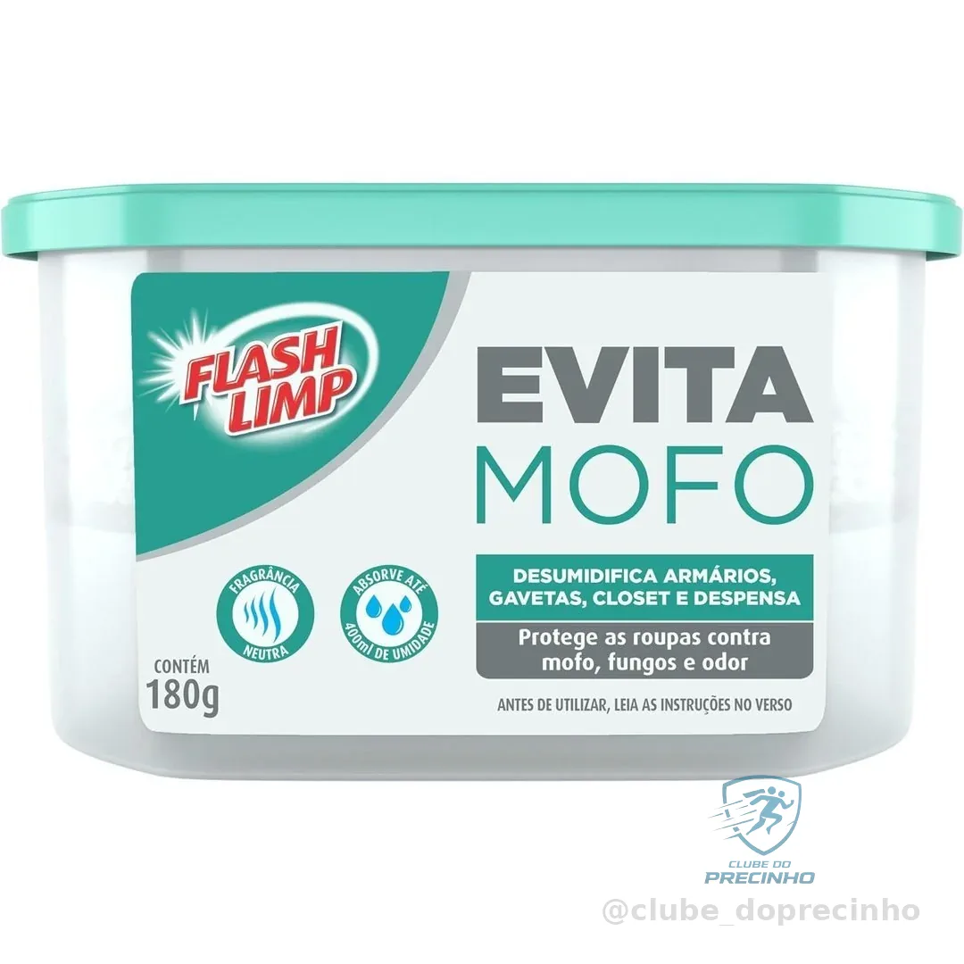 Flash Limp - Evita Mofo Para Armários Guarda Roupa 180g - AMO1881