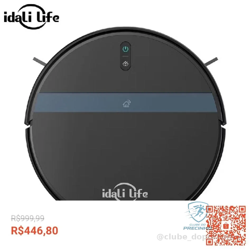 Aspirador de Pó Para Casa Robô Inteligente Com Sensores Anti- queda IDALI LIFE