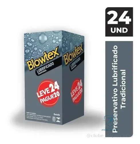 Blowtex Lubrificado Leve 24 Pague 20 unidades