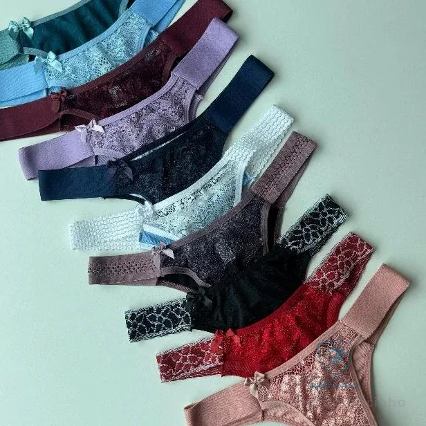 Kit 10 Tangas Confortáveis Tamanho Único Cores Sortidas Shopee