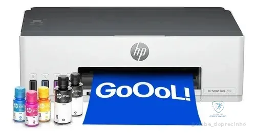 Impressora Hp Smart Tank 210 Colorida 1 Usb 2.0 De Alta Velocidade (dispositivo); 1 Porta Wi-fi 802.11b/g/n; 1 Wi-fi Direct - 100 A 240 Vca Branco 127/220v