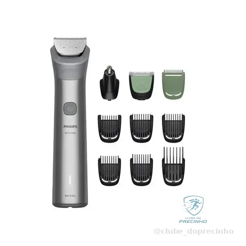 Máquina De Cortar Cabelo Philips Série 3000 Mg5922/15, Aparador 10 Em 1, Uso Úmido E Seco, Lâmina Autoafiável, Sem Fio Prateado 5v