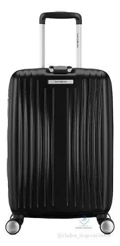 Mala De Bordo Viagem Quartz Samsonite Pequena Preta Lisa