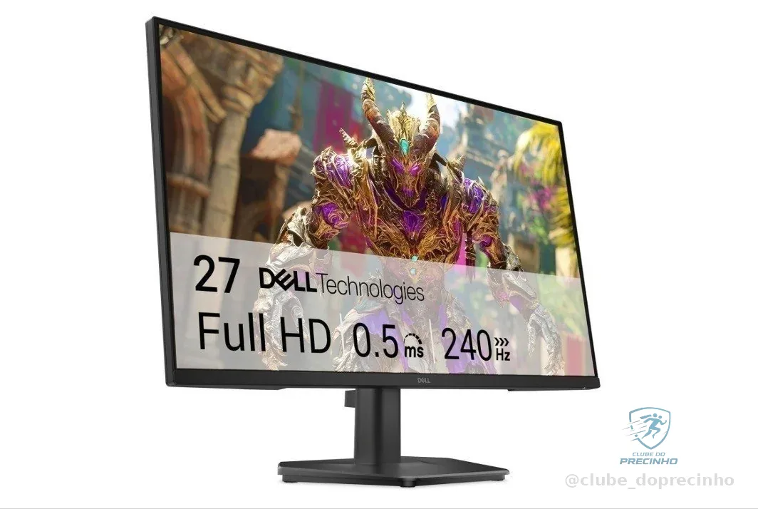 Monitor Dell 27" Full HD (1920 x 1080) - 240Hz - IPS, 99% sRGB, TÜV 3 Estrelas, Conforto Ocular - SE2726HG
