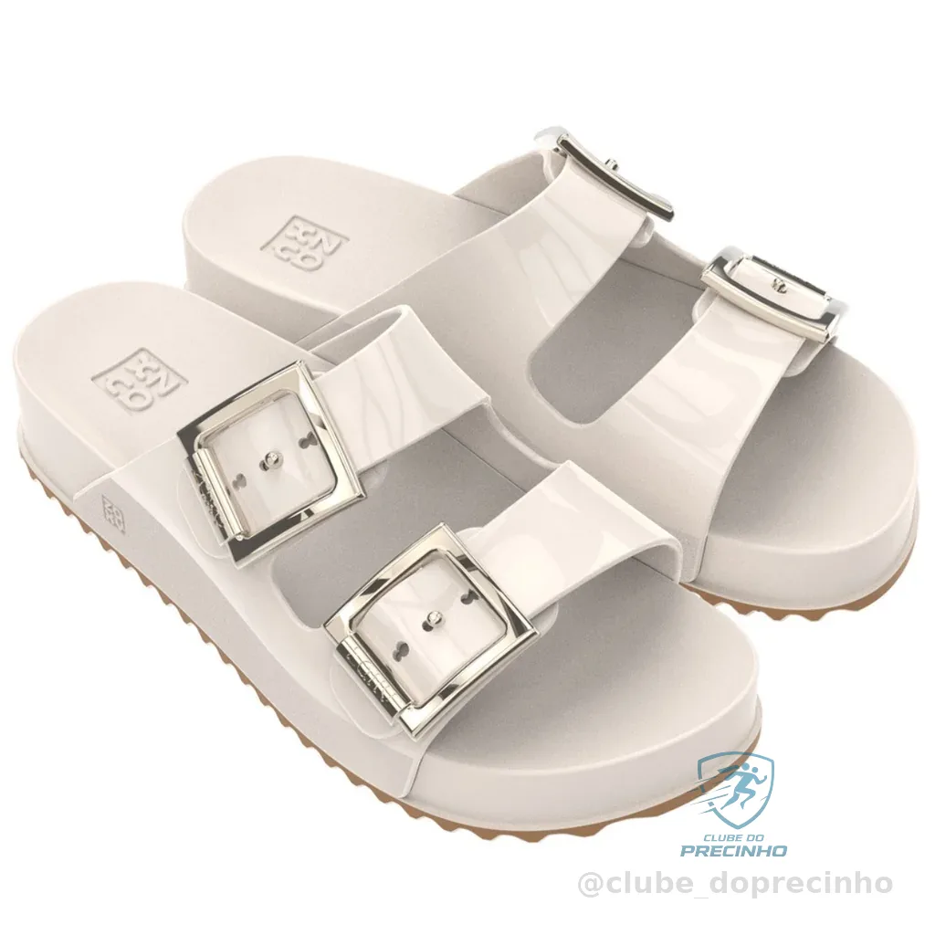 Sandalia Zaxy Partner Feminina Papete Fivelas Birken Macia Shopee