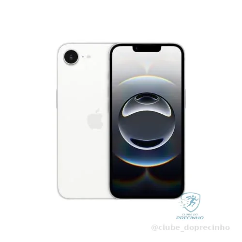 iPhone 16e Apple 128GB, Câmera 48MP, Tela Super Retina XDR 6,1", Branco