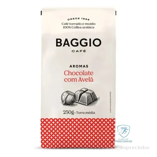 Baggio Café Café Torrado e Moído Aroma de Chocolate com Avelã 250g