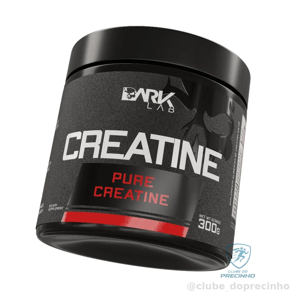 Creatina Monohidratada Pura 300g Dark Lab - 100% Pura Shopee