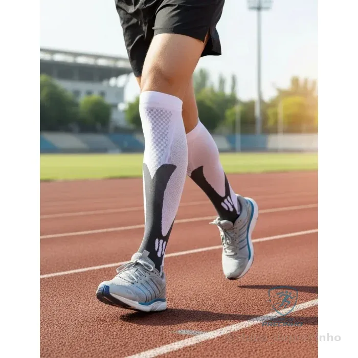 Meia de Compressão Elástica Anti-varizes Esportiva para Corrida Mercado Livre