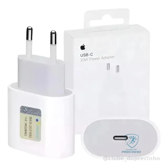 Carregador Fonte Apple iPad iPhone Turbo USB-C 20W Original Branco Mercado Livre