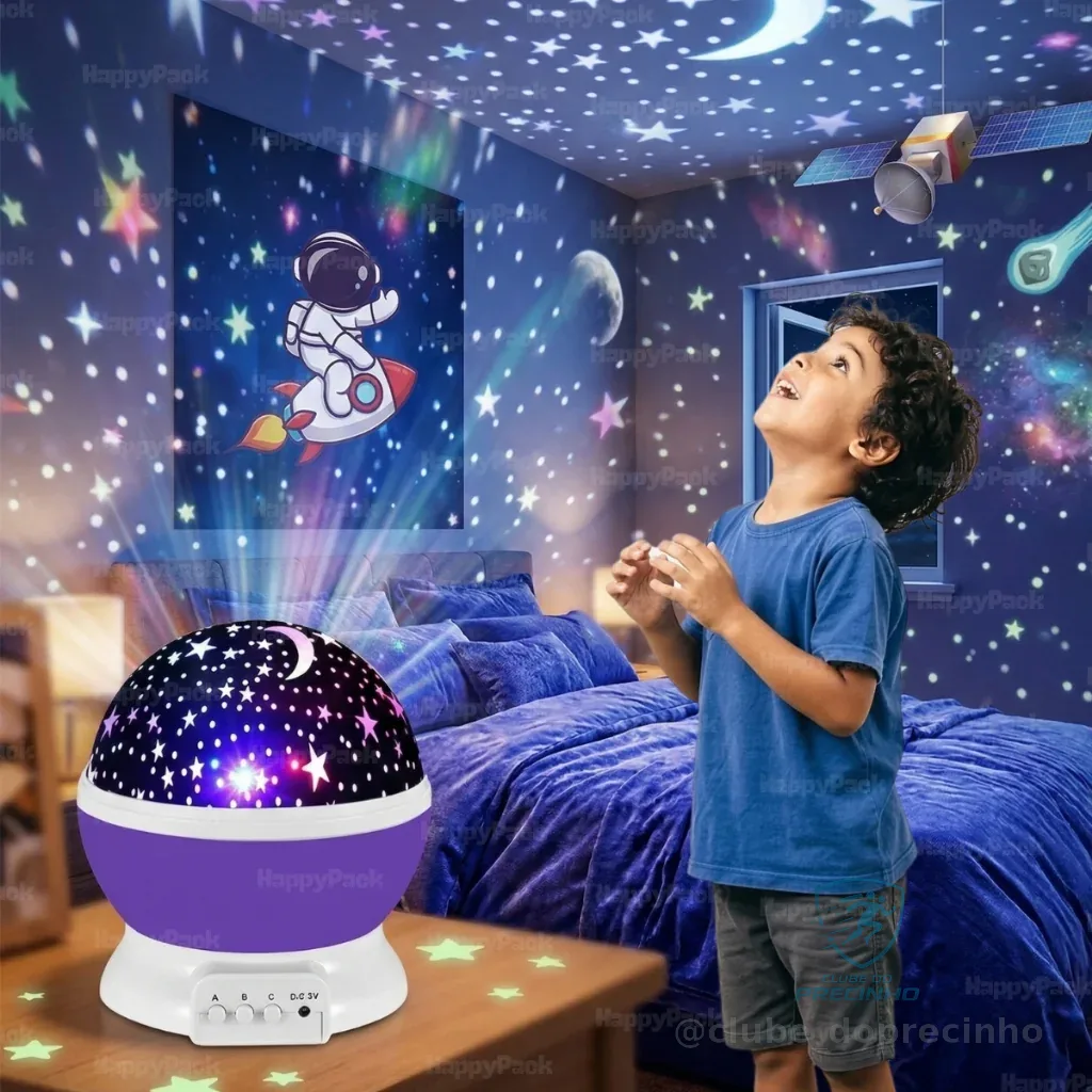 Luminária Projetor Abajur Infantil Estrelado lua Estrela 360º Galaxy Star Master Projetor De Estrela Shopee