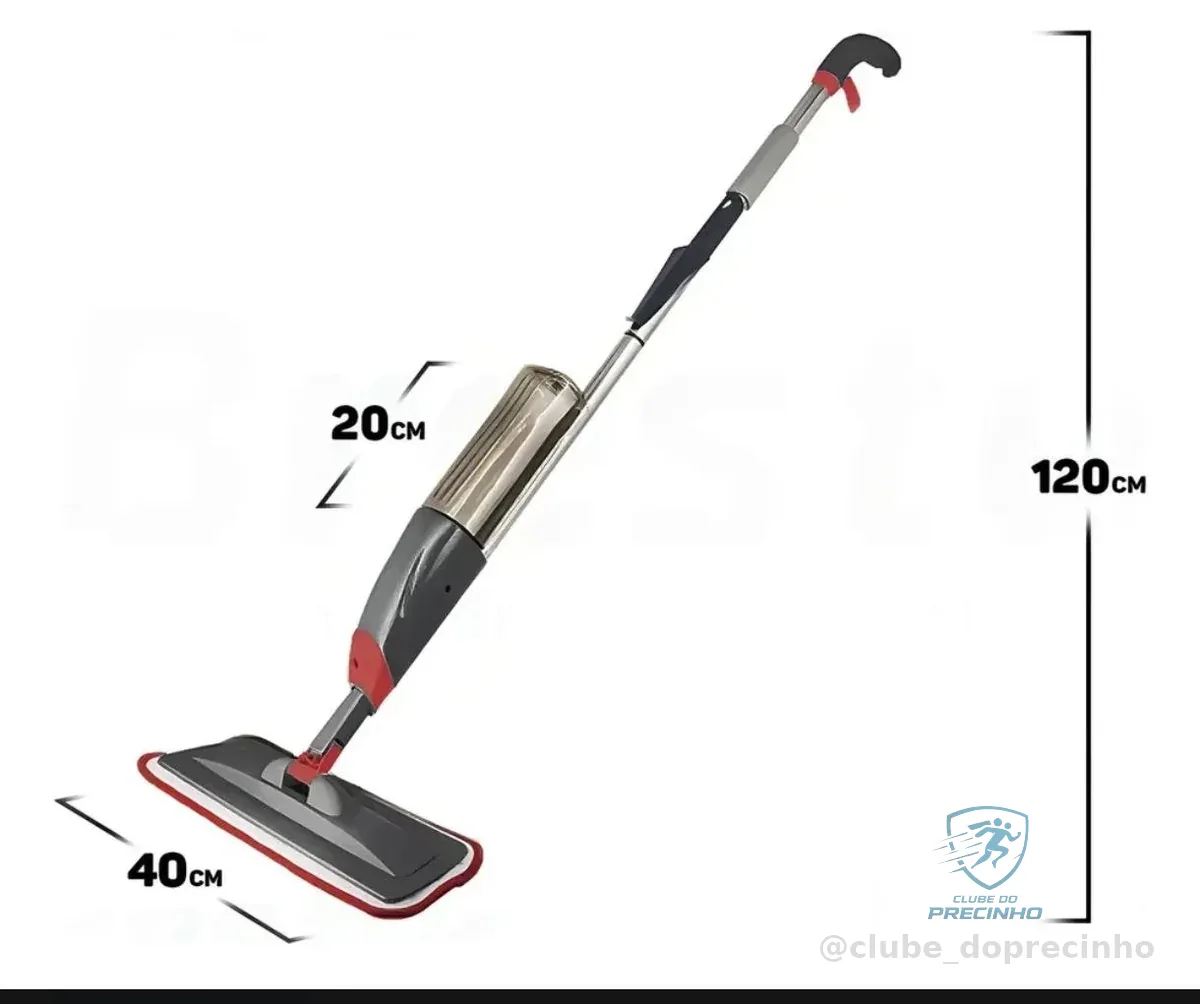 Mop Spray 3 Em 1 Reservatório 400ml Borrifa Limpa E Seca