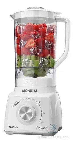 Liquidificador Turbo Power Mondial 550w L-99 Wg Branco/cinza 127v