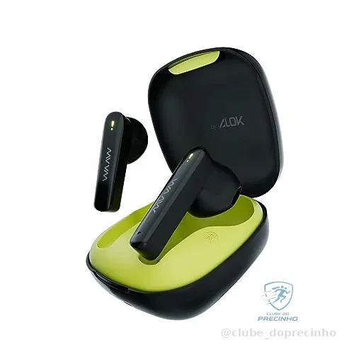 WAAW by ALOK Fone de Ouvido Gamer MOB 200EB sem Fio Bluetooth, Até 16H de Autonomia, Baixa Latência, Microfone