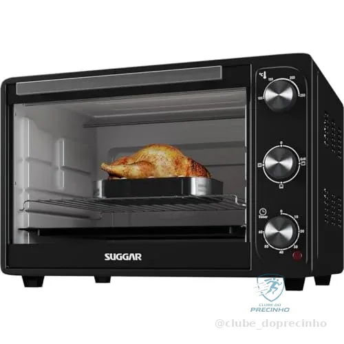SUGGAR FORNO ELÉTRICO DE BANCADA 50 LITROS PRETO 110V FE5011PT
