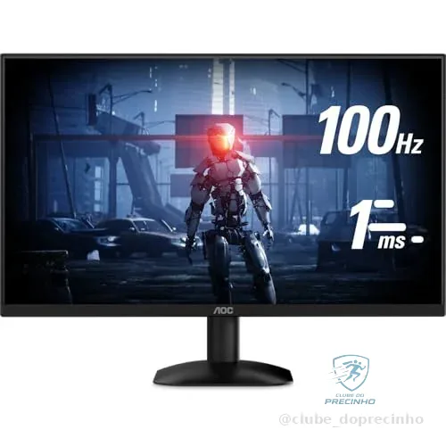 Monitor Gamer Aoc 24", Full Hd, 100hz, 1ms, Adaptive-Sync, Hdr, Preto - 24b35hm2