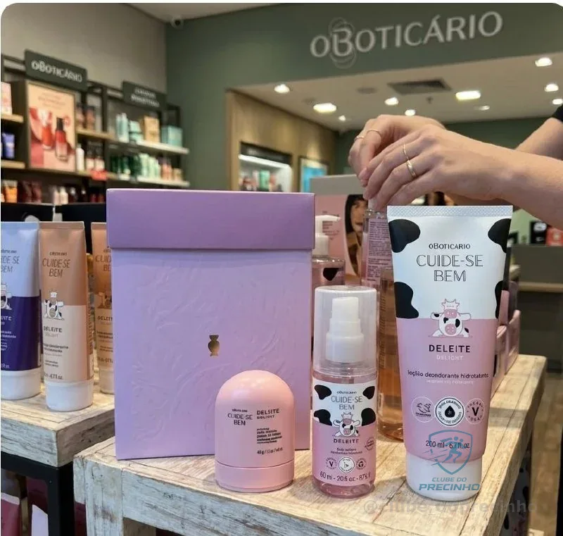 Kit Presente Cuide-se Bem Deleite O Boticário 3 Itens Dia Das Mães