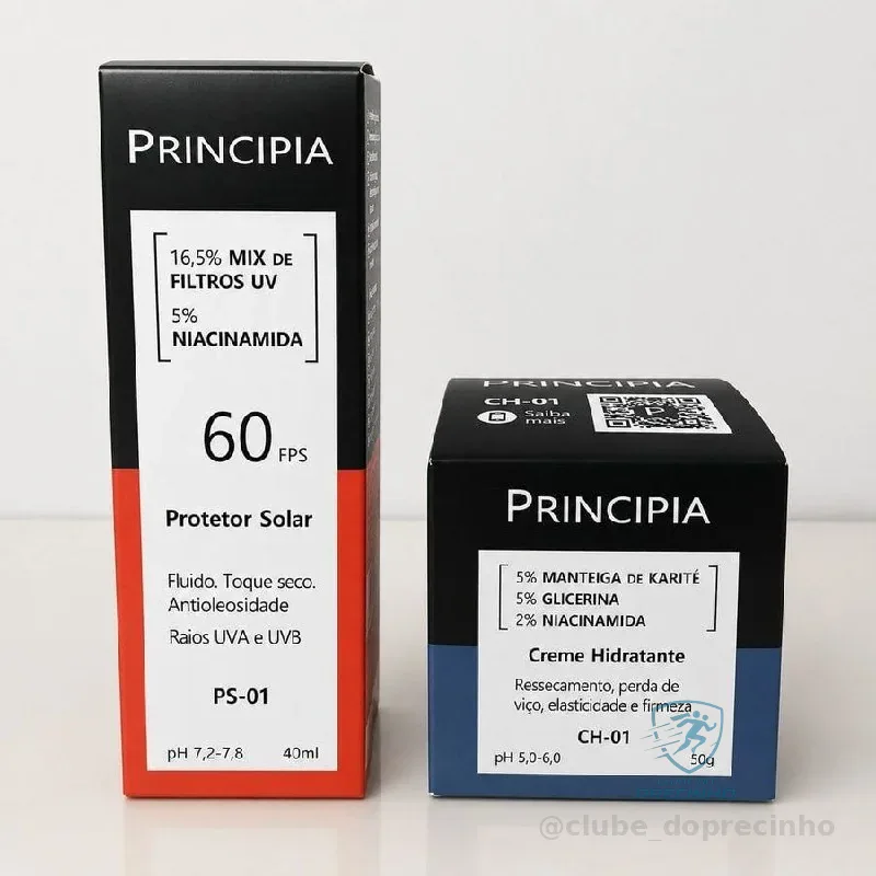 Principia Kit Dupla Diária Com Fps 60 Todo Tipo De Pele Dia/noite