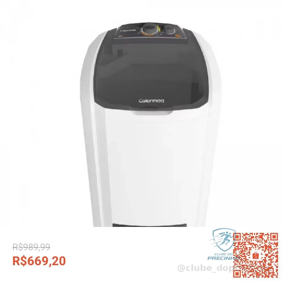 Lavadora Semi Automática Tanquinho Colormaq 20kg