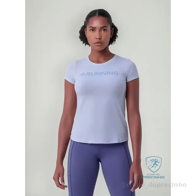 Camiseta Corrida Authen Keep Cool Running Azul Claro
