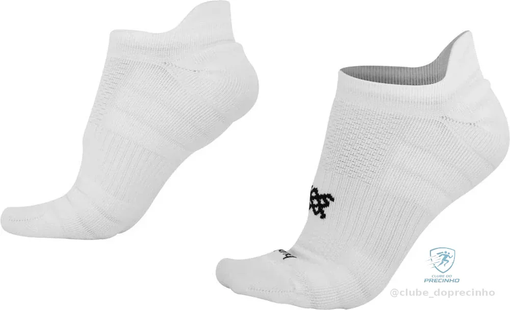 Meia Curta para Corrida Hupi Running Pro Invisível Branco