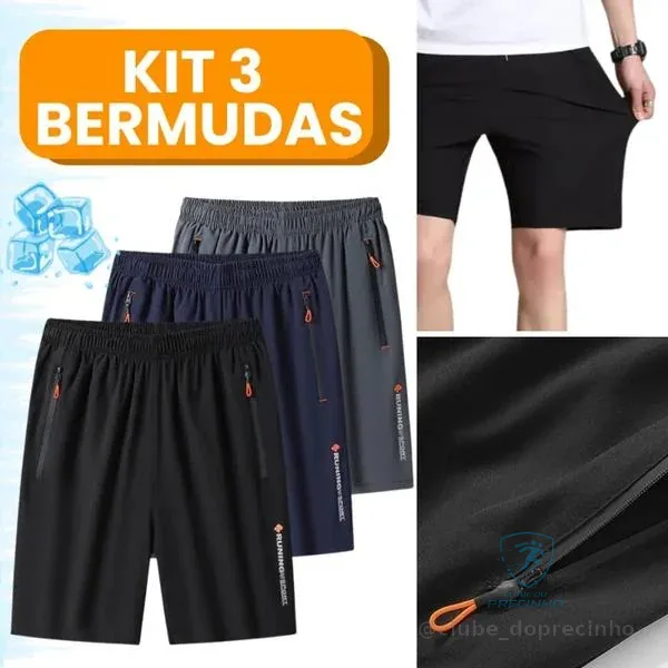 Kit 3 Shorts Fitness Mercado Livre