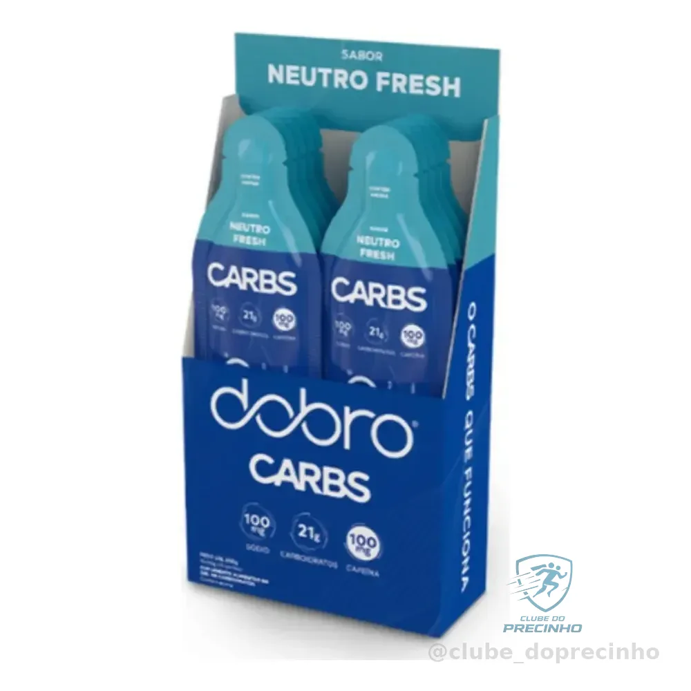 Carbs Gel Com Cafeína Sabor Neutro Fresh 10un De 30g - Dobro Neutro Com Cafeína