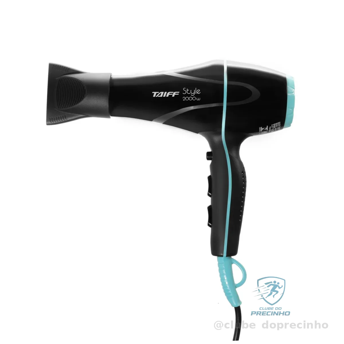 Secador 2000w 127v, Taiff, Style 333, Preto, Pequeno