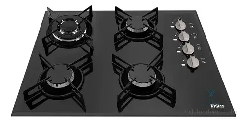🔥 PARCELADO! Cooktop Cook Chef 4 Tc Preto Philco 127/220v