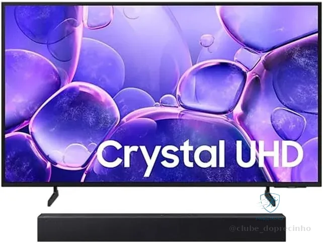 🔥 PARCELADO! Samsung Smart TV 50" Crystal UHD 4K U8600F 2025 + Soundbar HW-B400F/ZD