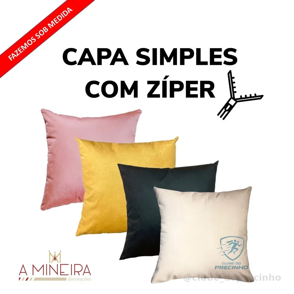 CAPAS DE ALMOFADA DECORATIVAS 30x30  EM SUEDE Shopee