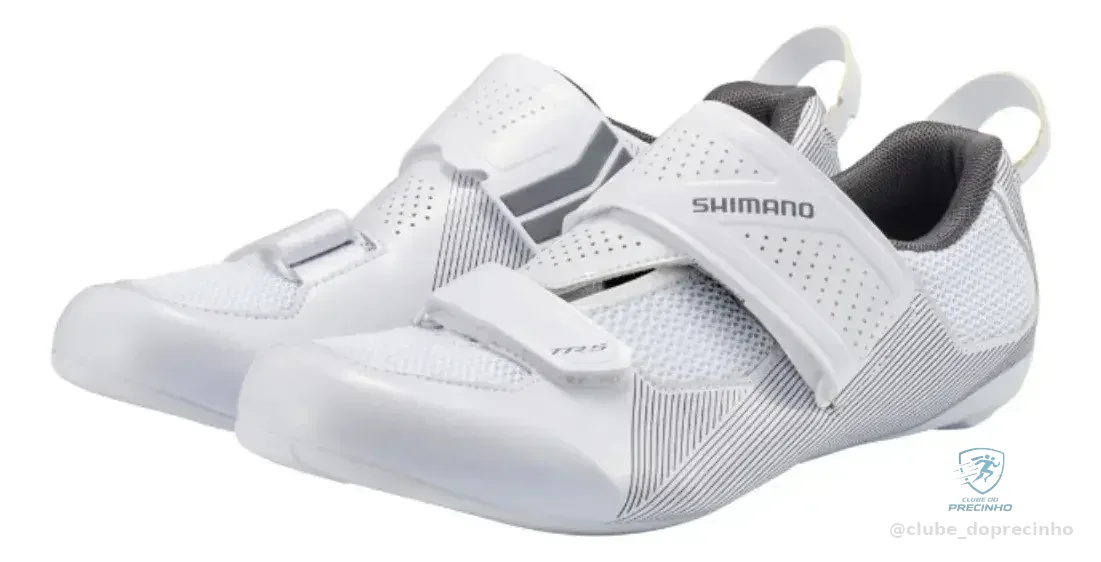 Sapatilha Ciclismo Shimano Tr5 Tr-501 Triathlon Pedal Clip Branco - 39 ao 44