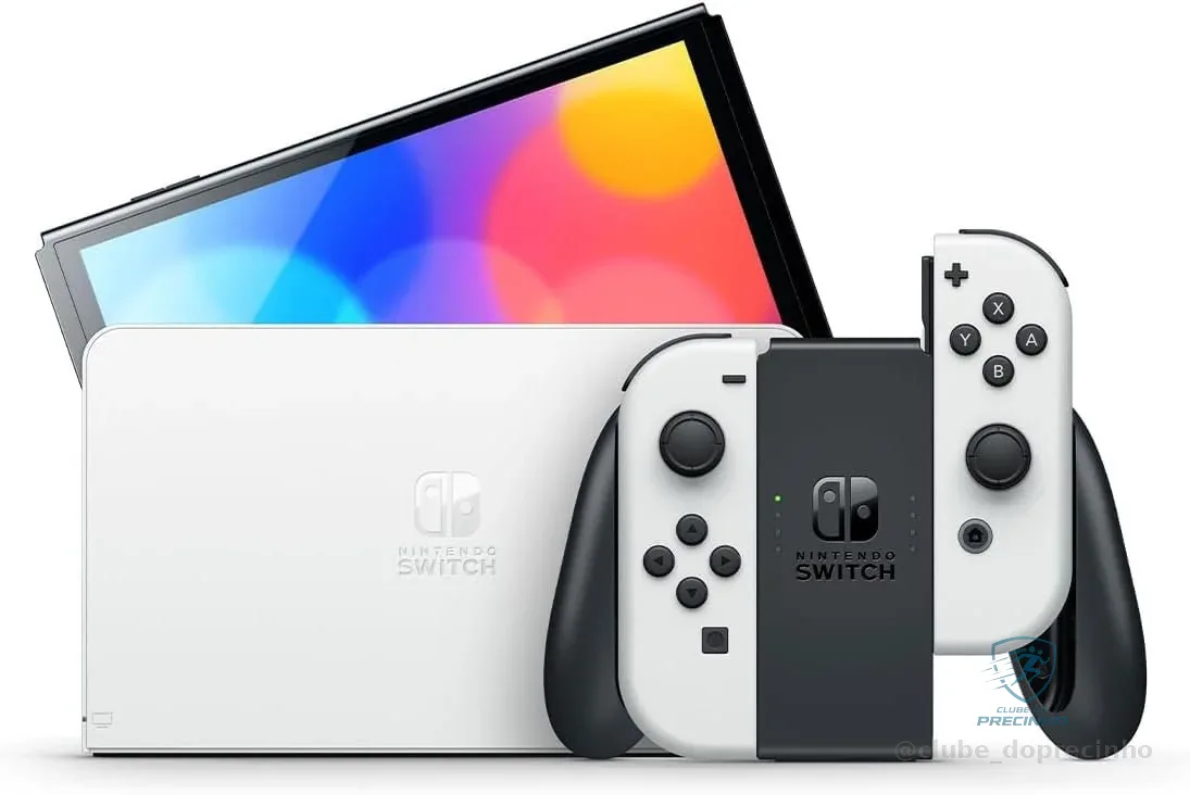Bundle Nintendo Switch OLED + Super Mario Bros. Wonder + 3 Meses de Assinatura Nintendo Switch Online
