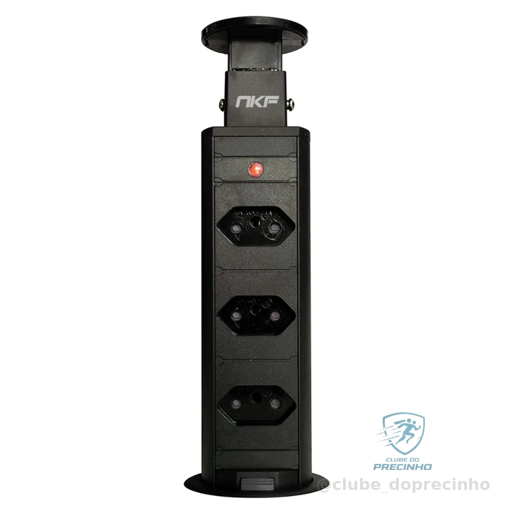 Torre de Tomada de Embutir Retrátil Mesa Multiplug 3 Tomadas Torre de Tomada 20 Amperes Shopee