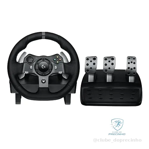 🔥 PARCELADO! Volante Logitech G920 Driving Force e Pedais com Force Feedback para Xbox Series X|S, Xbox One, PC, Mac