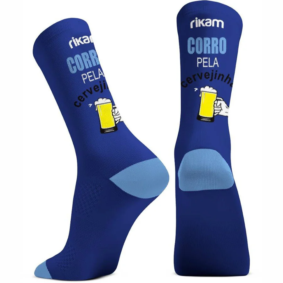 Meia Corrida Poliamida Performance Rikam Cano médio Frases